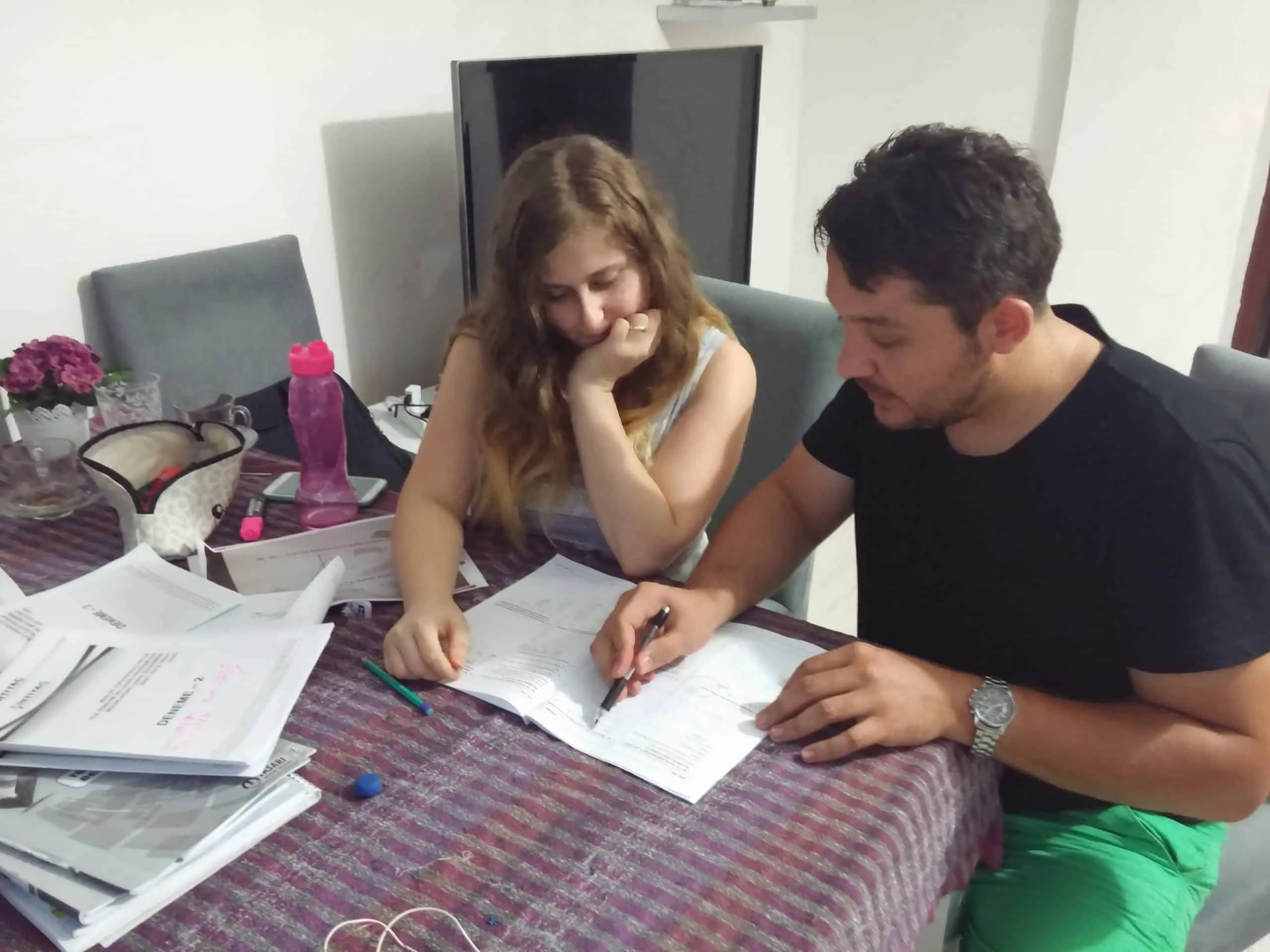 Ortaokul özel ders - soru çözüm anı